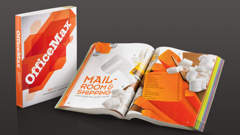 OfficeMax Maxi Catalog Mailroom Section Spread