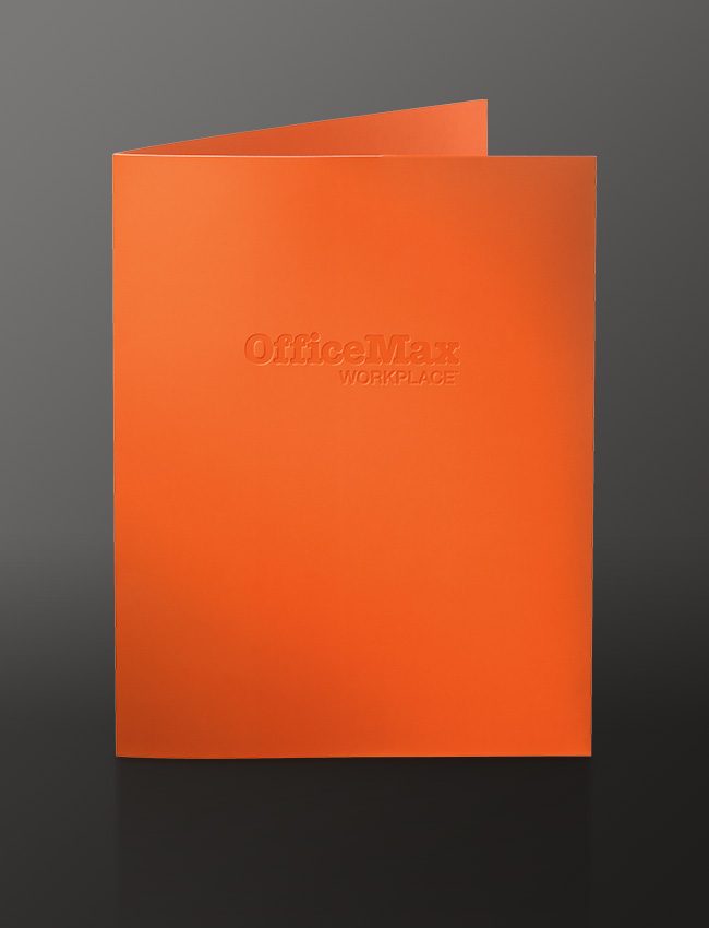 OfficeMax Workplace Orange Sales Folder