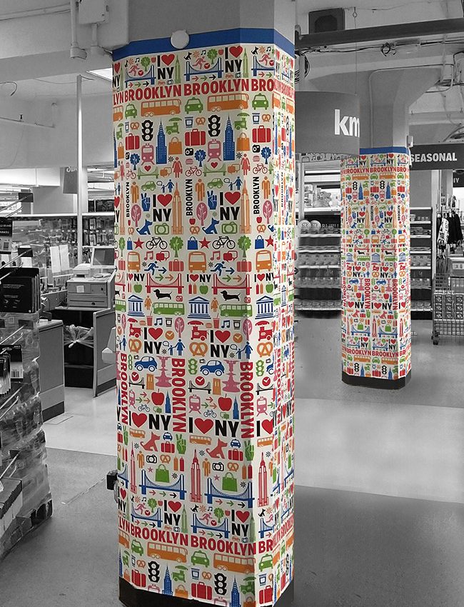 Kmart NYC Brooklyn Column Wrap