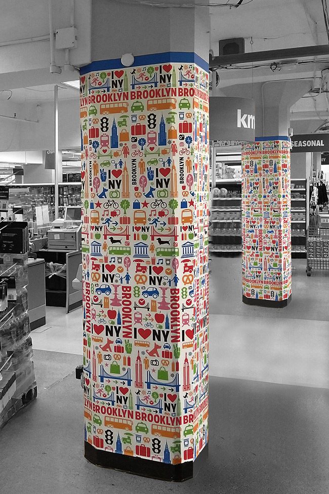 Kmart NYC Brooklyn Column Wrap