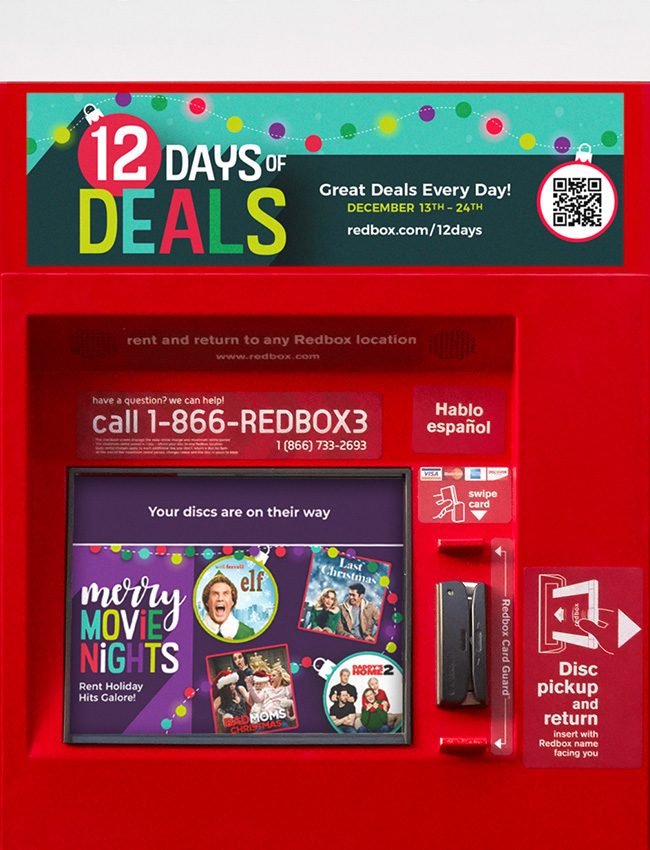 Redbox Kiosk Holiday 2020